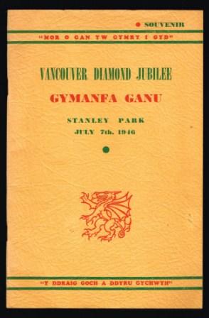 Vancouver Diamond Jubilee: Gymanfa Ganu, 1946 Image for Vancouver Diamond Jubilee: Gymanfa Ganu, 1946