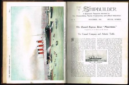 Image for The Shipbuilder: Quarterly Magazine Devoted to the Shipbuilding, Marine Engineering and Allied Industries. Vol. II November, 1907 Special number. The Cunard Express Liner "Mauretania."