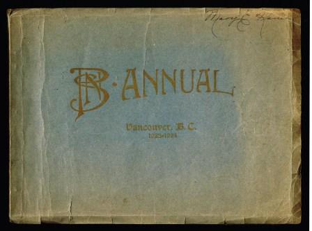 Image for Provincial Normal School Annual, Vancouver, BC, 1923-1924