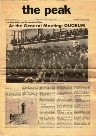 Image for The Peak; February 20, 1974