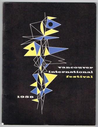 Image for First Annual Vancouver International Festival 1958; Souvenir Program