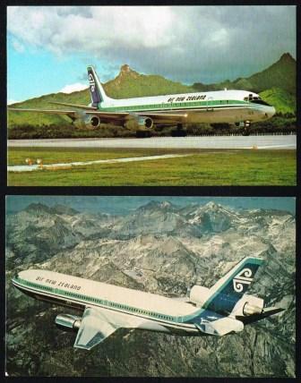 Image for Air New Zealand; Lot of Two Aircraft Postcards