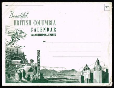 Image for Bitish Columbia's Centennial Calendar 1958