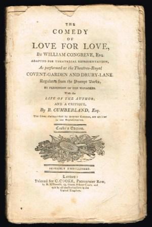 Image for The Comedy of Love for Love