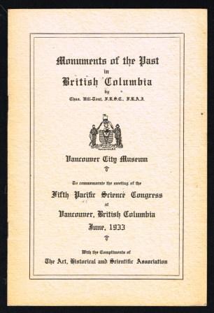 Image for Monuments of the Past in British Columbia