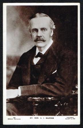 Image for Rt. Hon. A. J. Balfour; Antique Postcard