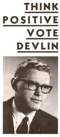 Image for Think Positive Vote Devlin: 1968 National Election