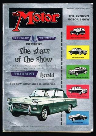Image for The Motor, The National Motor Journal: October 21, 1959 - The London Motor Show Issue