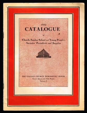 Image for 1930 Catalogue of Church, Sunday School and Young People's Societies' Periodicals and Supplies