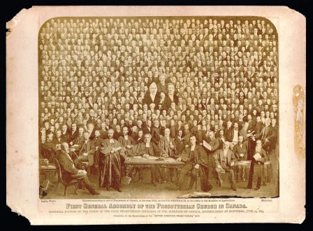 Image for First General Assembly of the Presbyterian Church in Canada: Memorial Picture of the Union of the Four Presbyterian Churches in the Dominion of Canada, Accomplished at Montreal, June 15, 1875