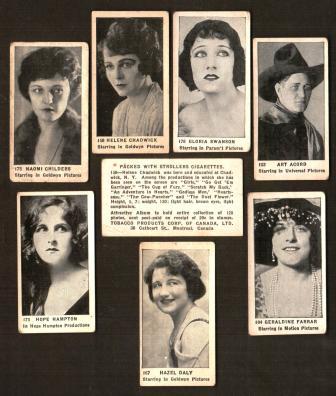 Image for Small Lot of Movie Star Tobacco Cards, 1922